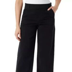 Gloria Vanderbilt Women's Cropped Length Ponte Pants, Black, Sz-XL